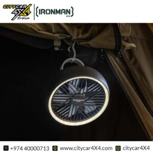 IRONMAN 4x4 Rechargeable Hi-Flow Tent Fan and LED Light