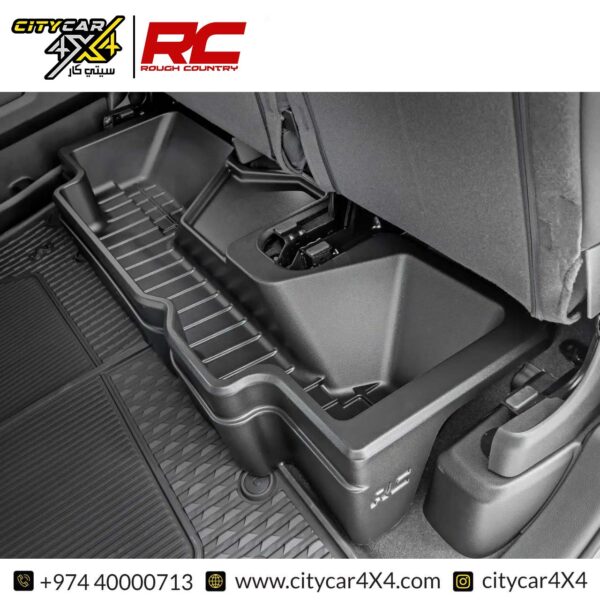 ROUGH COUNTRY Under Seat Storage Box 2019-24 Ram 1500 / 2021-2024 Ram TRX Crew Cab