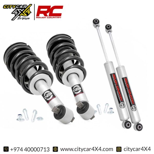 ROUGH COUNTRY 2 Inch Leveling Loaded Struts With Rear N3 Shocks 2019-24 GMC & Chevy 1500