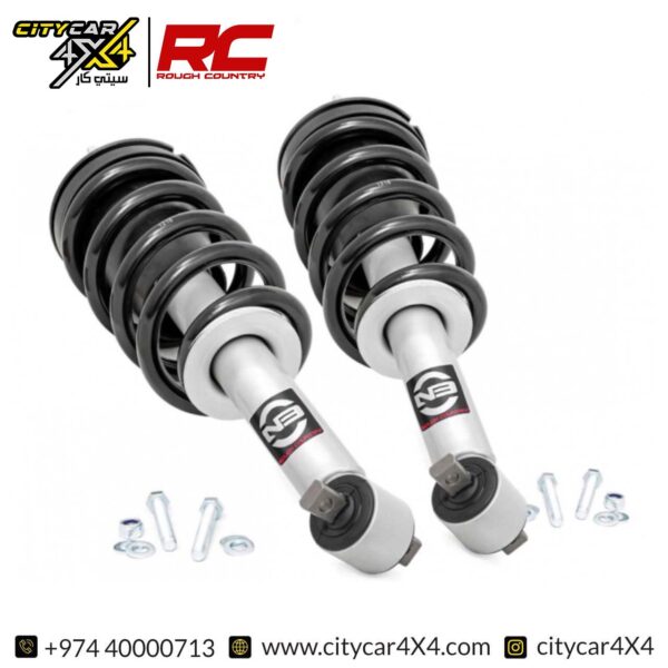 ROUGH COUNTRY 2 Inch Leveling Loaded Struts With Rear N3 Shocks 2019-24 GMC & Chevy 1500