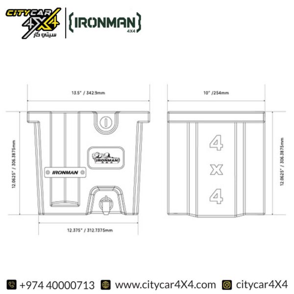 IRONMAN 4x4 15L Under Tray Hand Wash Tank