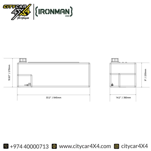 IRONMAN 4x4 60L Water Tank