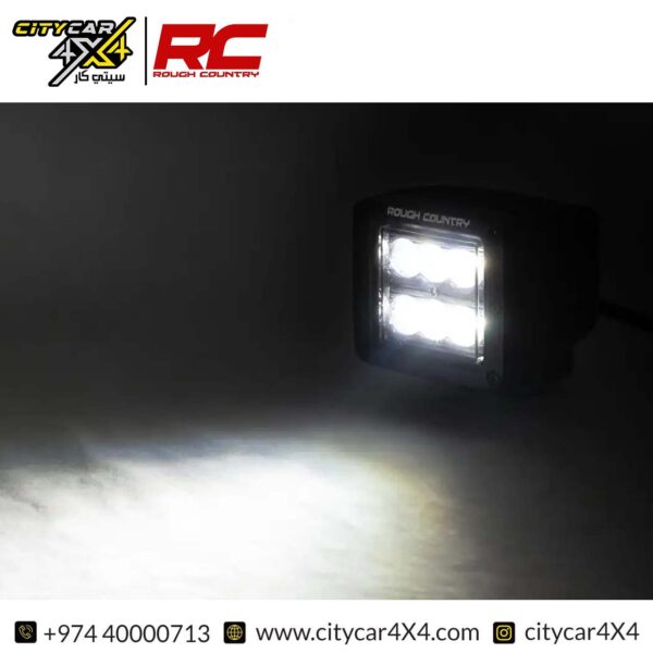 ROUGH COUNTRY 2 Inch Black Series LED Light Pods - Amber DRL (Pair)