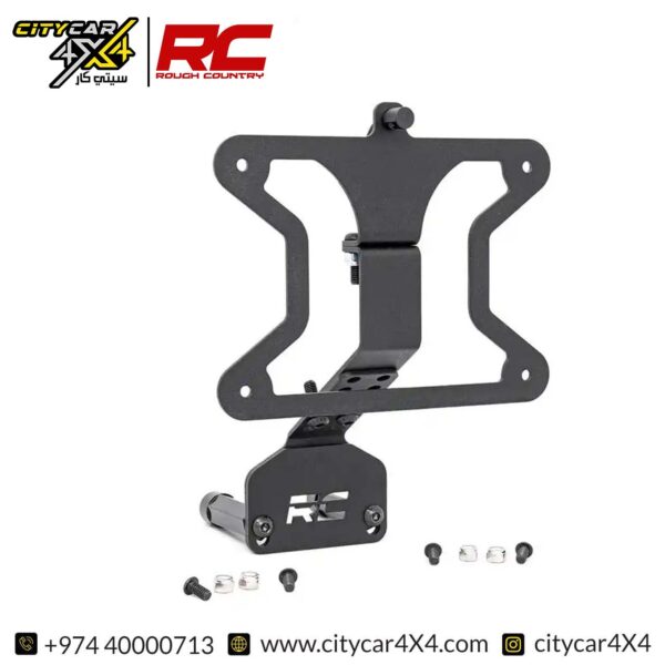 ROUGH COUNTRY License Plate Relocation Bracket 2018-24 Jeep Wrangler JL