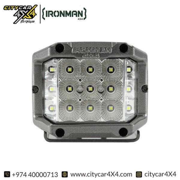 IRONMAN 4x4 3-Inch Universal LED Light With Side Shooters