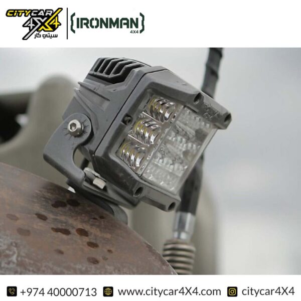 IRONMAN 4x4 3-Inch Universal LED Light With Side Shooters