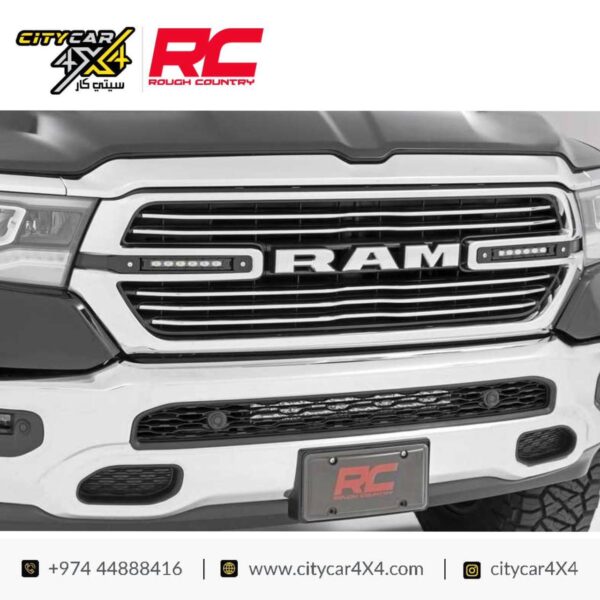ROUGH COUNTRY Dual 6 Inch LED Grille Kit 2019-23 Ram 1500