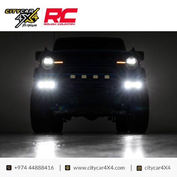 ROUGH COUNTRY Triple Fog Light kit 2021-23 Ford Bronco