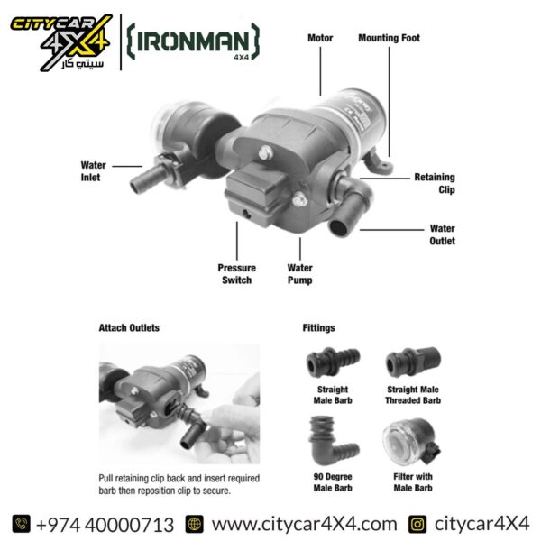 IRONMAN 4x4 12V Pressure Water Pump