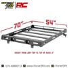 ROUGH COUNTRY Roof Rack System 2018-24 Jeep Wrangler JL