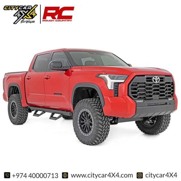 ROUGH COUNTRY SRX2 Adj Aluminum Step 2022-24 Toyota Tundra Crew Cab