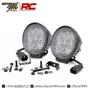 ROUGH COUNTRY 4-Inch Round LED Lights (Pair)