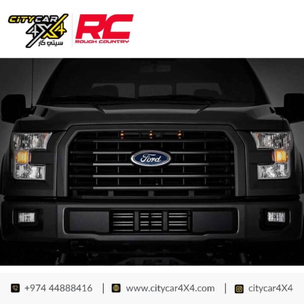 ROUGH COUNTRY LED Amber Grille Light Kit 2015-17 Ford F-150