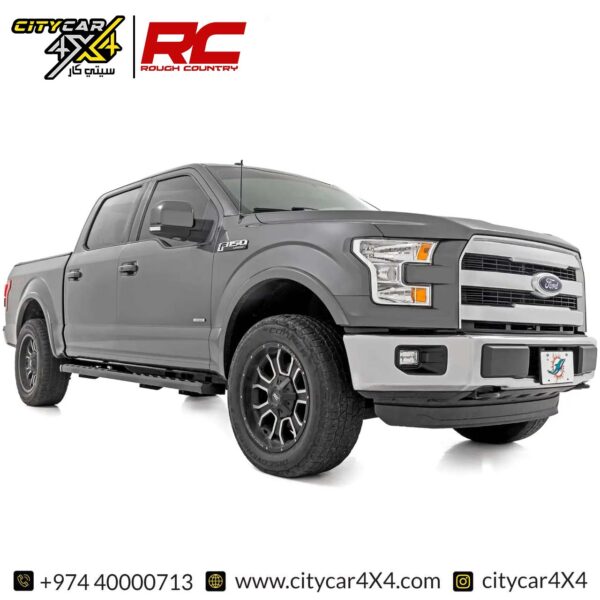 ROUGH COUNTRY BA2 Running Board 2015-24 Ford F-150