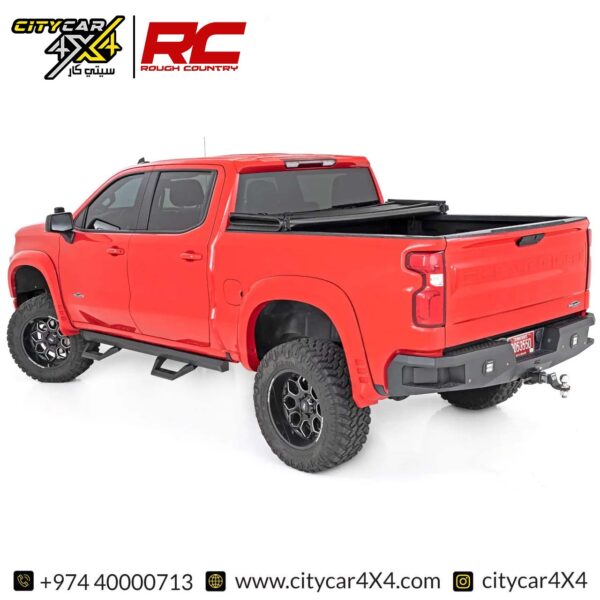 ROUGH COUNTRY SRX2 Adj Aluminum Step 2019-24 GMC & Chevy Crew Cab