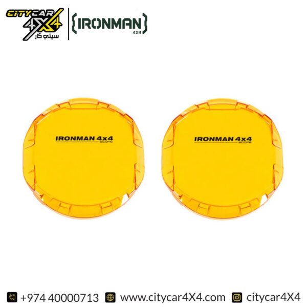 IRONMAN 4×4 5-Inch Scope LED Driving Light Covers (Amber)