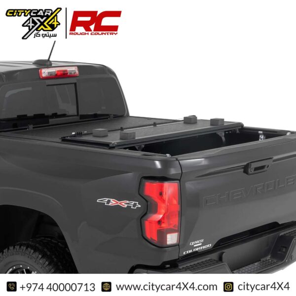 ROUGH COUNTRY Hard Low Profile Bed Cover 2015-25 GMC Canyon & Chevy Colorado Crew Cab