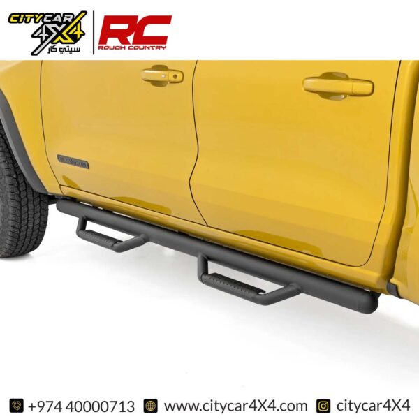 ROUGH COUNTRY Oval Nerf Step 2015-25 GMC Canyon & Chevy Colorado Crew Cab