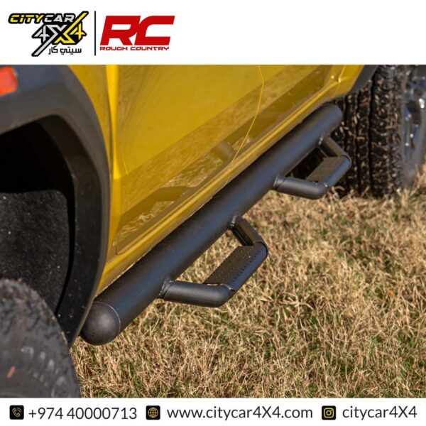 ROUGH COUNTRY Oval Nerf Step 2015-25 GMC Canyon & Chevy Colorado Crew Cab