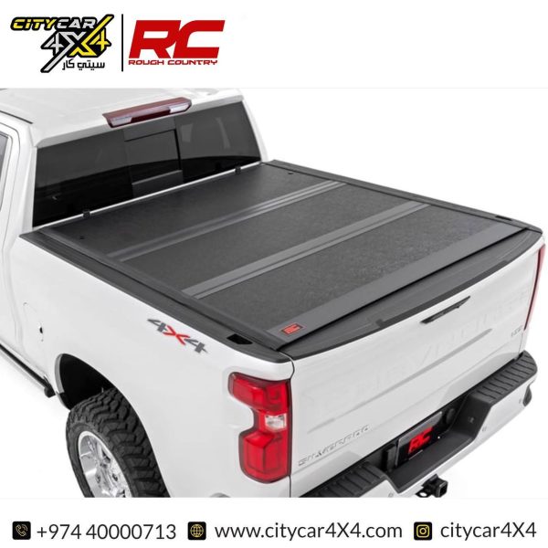 ROUGH COUNTRY Hard Low Profile Bed Cover 2007-24 GMC & Chevy 1500 Crew Cab 5.8 Ft Bed